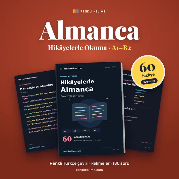 Hikâyelerle Almanca kitap kapağı
