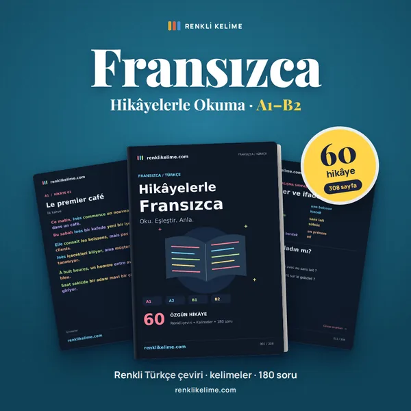 Hikâyelerle Fransızca kitap kapağı