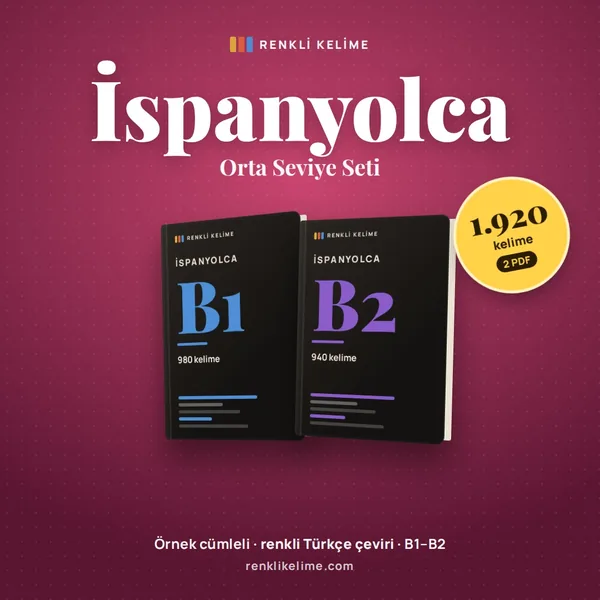 İspanyolca B1–B2 PDF seti kapağı