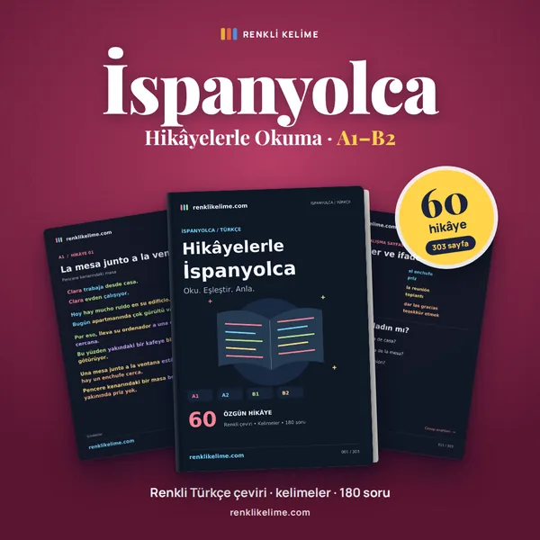 Hikâyelerle İspanyolca kitap kapağı