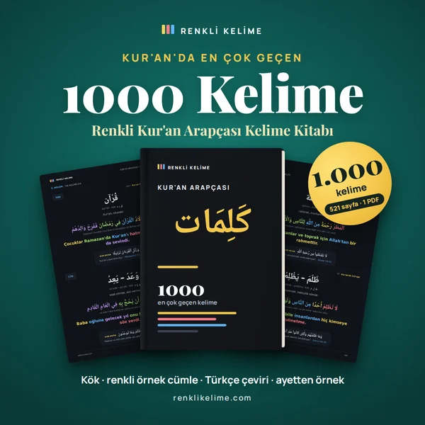 Kur'an'da En Çok Geçen 1000 Kelime PDF kapağı